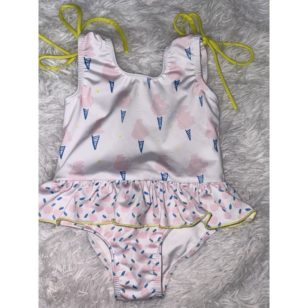 Paper Boat Boutique Girls Sz. 1 Ice Cream Cone Swimsuit. EXCELLENT Cond.